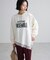 レースドッキングロゴ裏毛プルオーバー