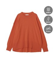 ここちクルーネックニットプルオーバー