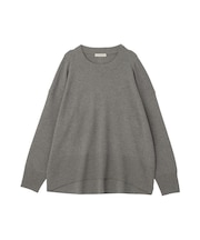 【WEB限定カラーあり】ここちクルーネックニットプルオーバー