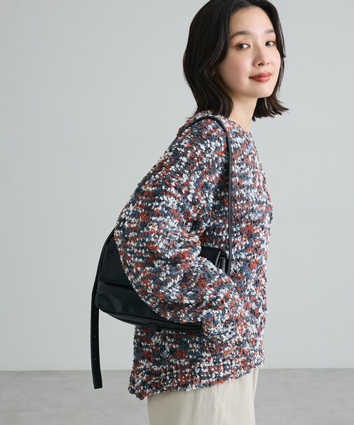 【WEB限定カラーあり】表面モールニットプルオーバー