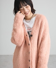 【WEB限定カラーあり】シャギーニットカーディガン