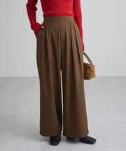 チェック柄シーンレスパンツ