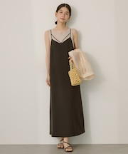 ダブルストラップキャミワンピース【WEB限定カラー有り】