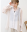 楊柳シアーバンドカラーシャツ