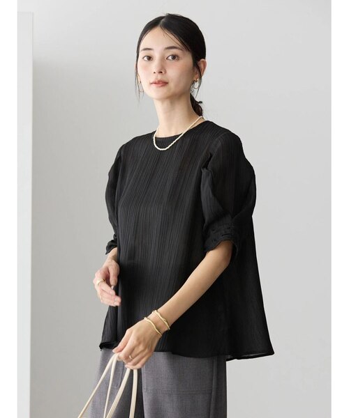 Apuweiser-riche♡大人可愛い袖コンシャスブラウス Apuweiser-riche♡大人可愛い袖コンシャスブラウス