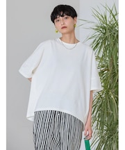 接触冷感バックタックカットプルオーバー