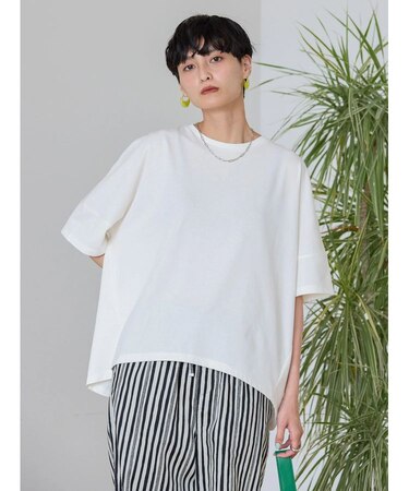 接触冷感バックタックカットプルオーバー