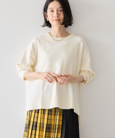 バイパチサイドスリットニットプルオーバー