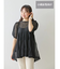 【WEB限定・小柄女性向け】ボリュームスリーブティアードニットチュニック