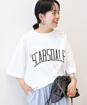 総柄ロゴTシャツ