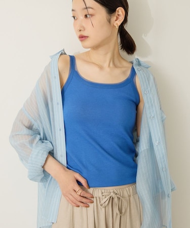 チュールキャミタンクトップ