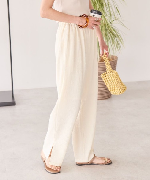 シャーリングイージーパンツ