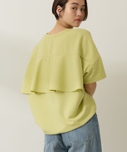 バックフリル半袖プルオーバー