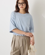 接触冷感スムースルーズクルーネックTシャツ