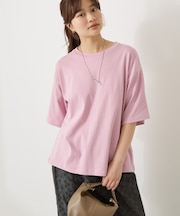接触冷感スムースルーズクルーネックTシャツ