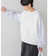 異素材コクーンポンチプルオーバー