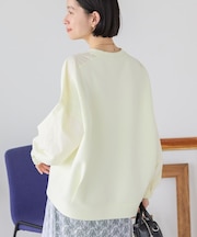 異素材コクーンポンチプルオーバー