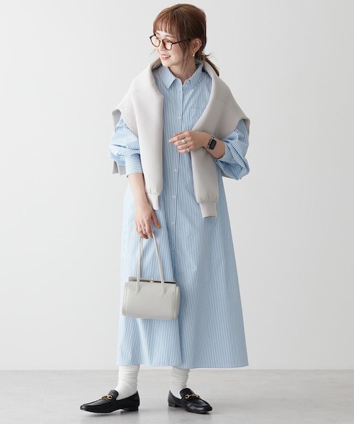 【 JEANS】送料関税込み☆ロゴ シャツワンピース org.jpg