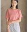 きれいめコットンベーシックTシャツ(5分袖)