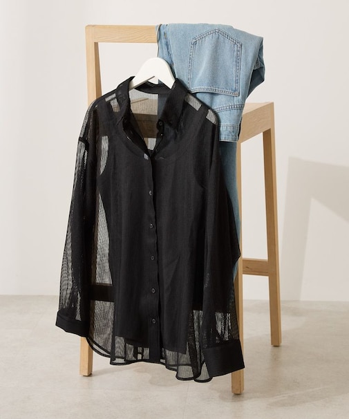 メッシュ長袖シャツ【WEB限定カラー有り】