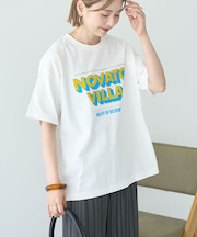 配色ロゴプリントTシャツ