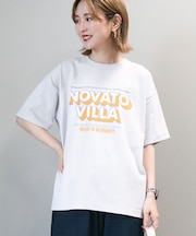 配色ロゴプリントTシャツ