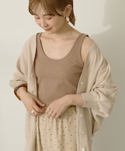 リブタンクトップ