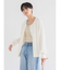 UVカットクルーネックニットカーディガン