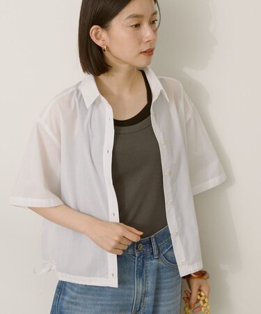 T/Rキュプラ ドロストヘムシャツ