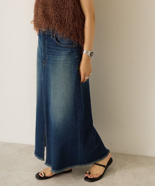 デニムAラインスカート