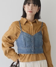 デニムキャミビスチェ