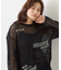 【WEB限定】ランダムロゴメッシュロングTシャツ/チュニック
