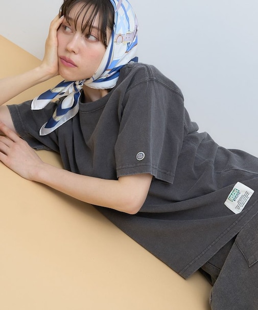 DISCUS パウダーブリーチ加工Tシャツ