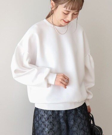 袖タックポンチプルオーバー