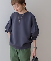 袖タックポンチプルオーバー