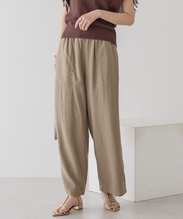 接触冷感ベイカーリラックスパンツ