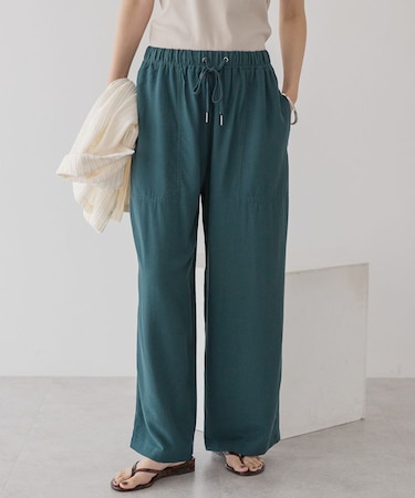 接触冷感ベイカーリラックスパンツ