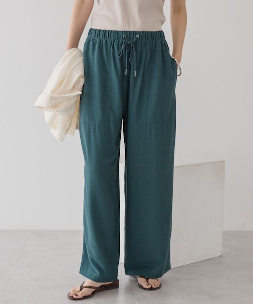 接触冷感ベイカーリラックスパンツ