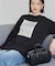 ボックス箔プリントロングTシャツ
