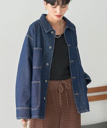 デニムカバーオールジャケット