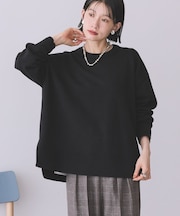 【WEB限定】バイパチサイドスリットニットプルオーバー