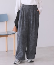 コーデュロイワイドパンツ