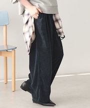 コーデュロイワイドパンツ