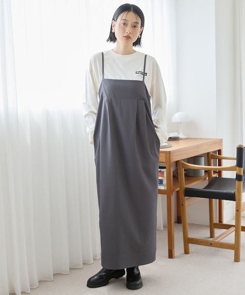 タック切替キャミワンピース