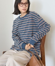 アソートボーダーロングTシャツ