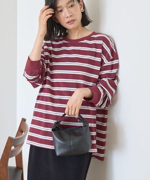 アソートボーダーロングTシャツ