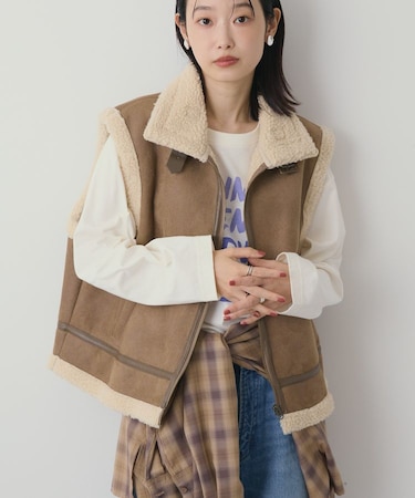 ムートンライクベスト