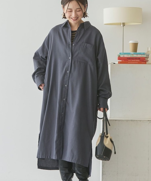 T/Rカルゼロングシャツワンピース