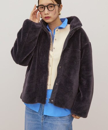 スタンドベア風ボアコート