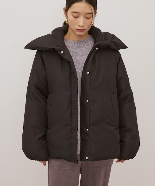 襟付き中綿ブルゾン